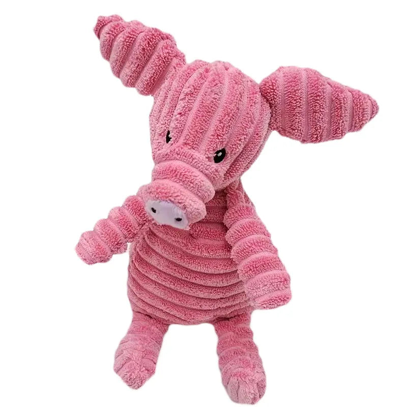 Squeaky Animal Chew Toy For Dogs