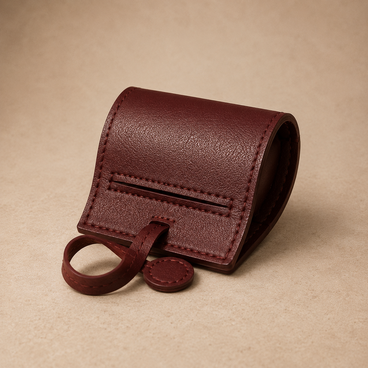 VEGAN LEATHER POOP DISPENSER BAG