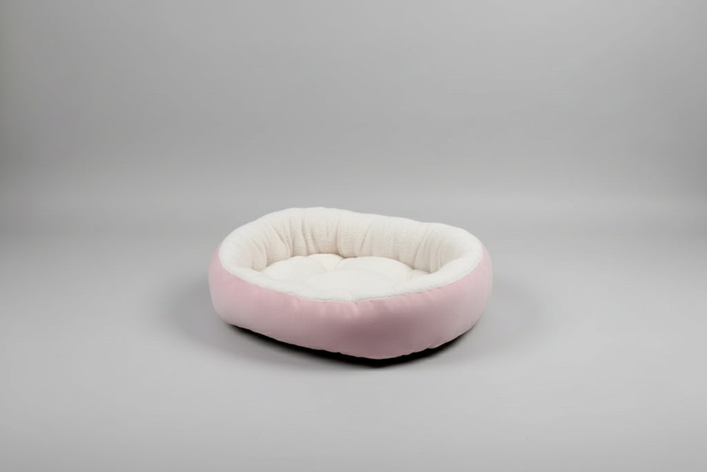 Plush round Pet Bed for Dogs and Cats