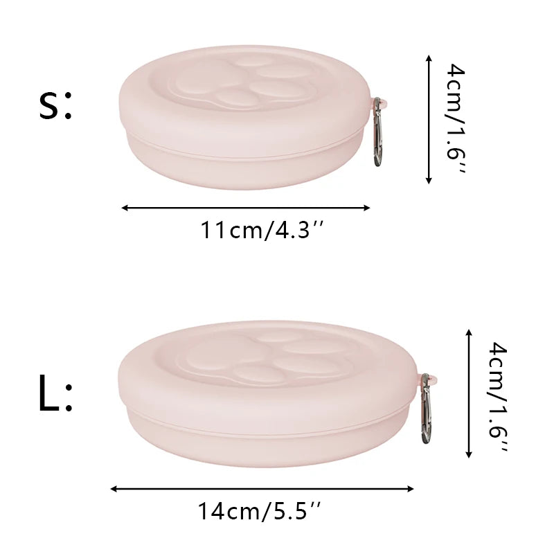 Outdoor Portable Dog Bowl with Cover