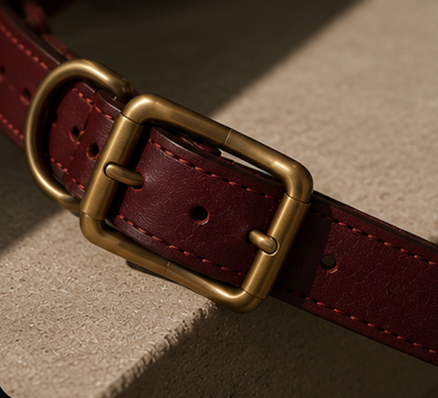 THE SIENA CHAIN LEATHER COLLAR
