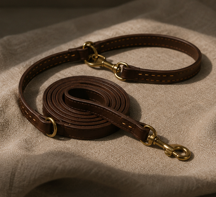 The Freedom Hands-Free Leather Lead