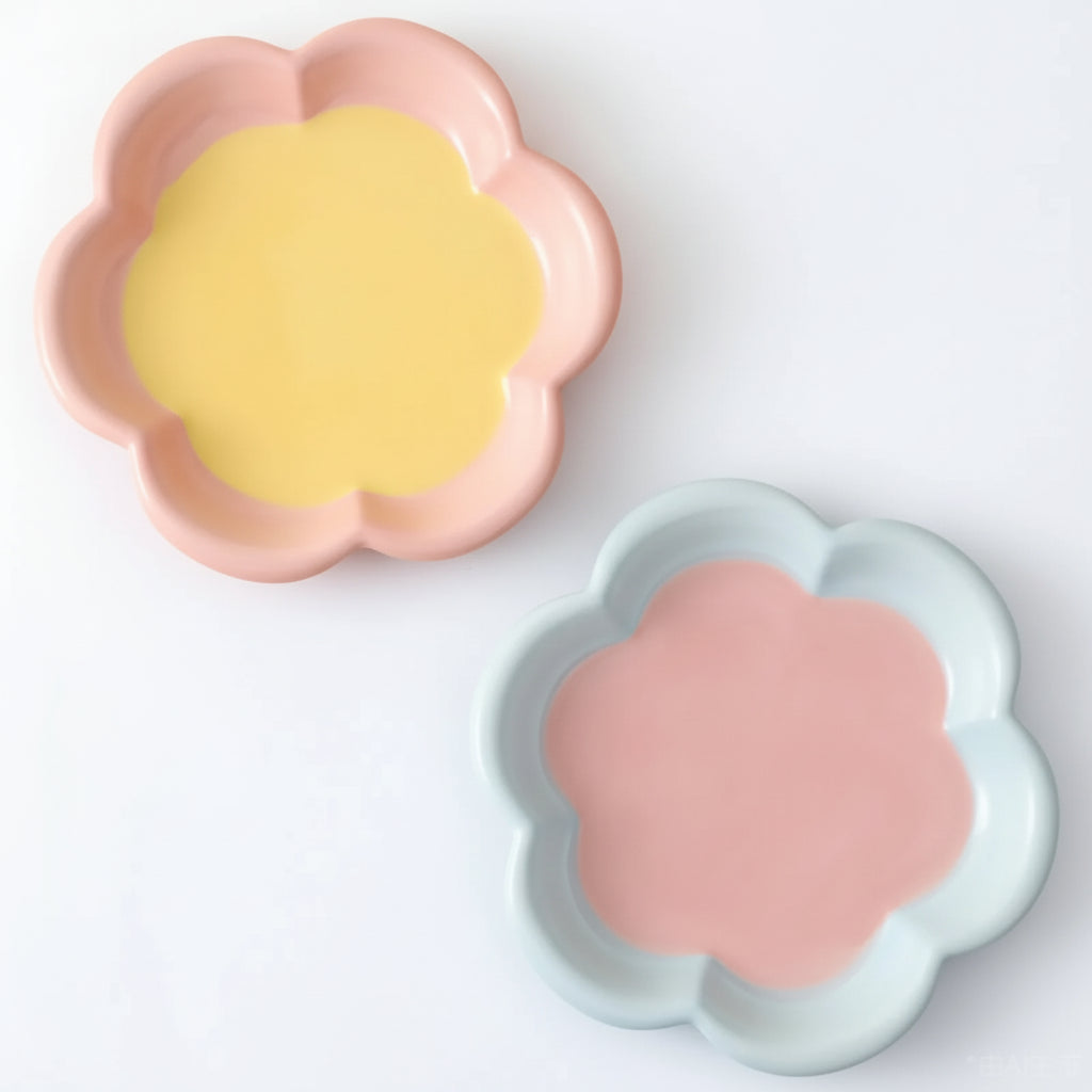 Hand painted ceramic cat bowl