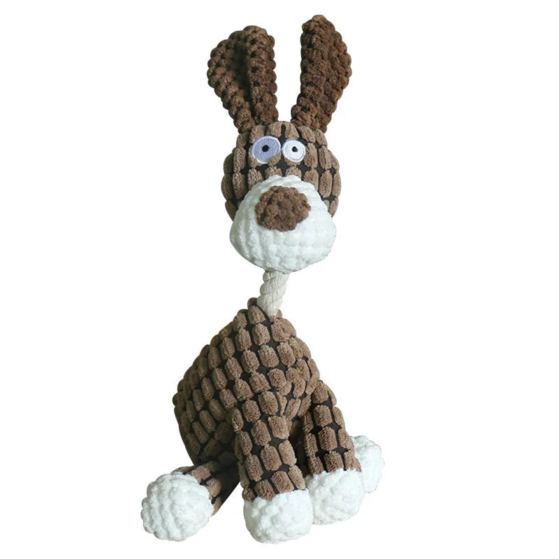Squeaky Animal Chew Toy For Dogs